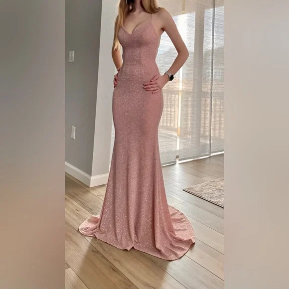 Dresses | Prom Formal Sequin Pink Dress | Poshmark